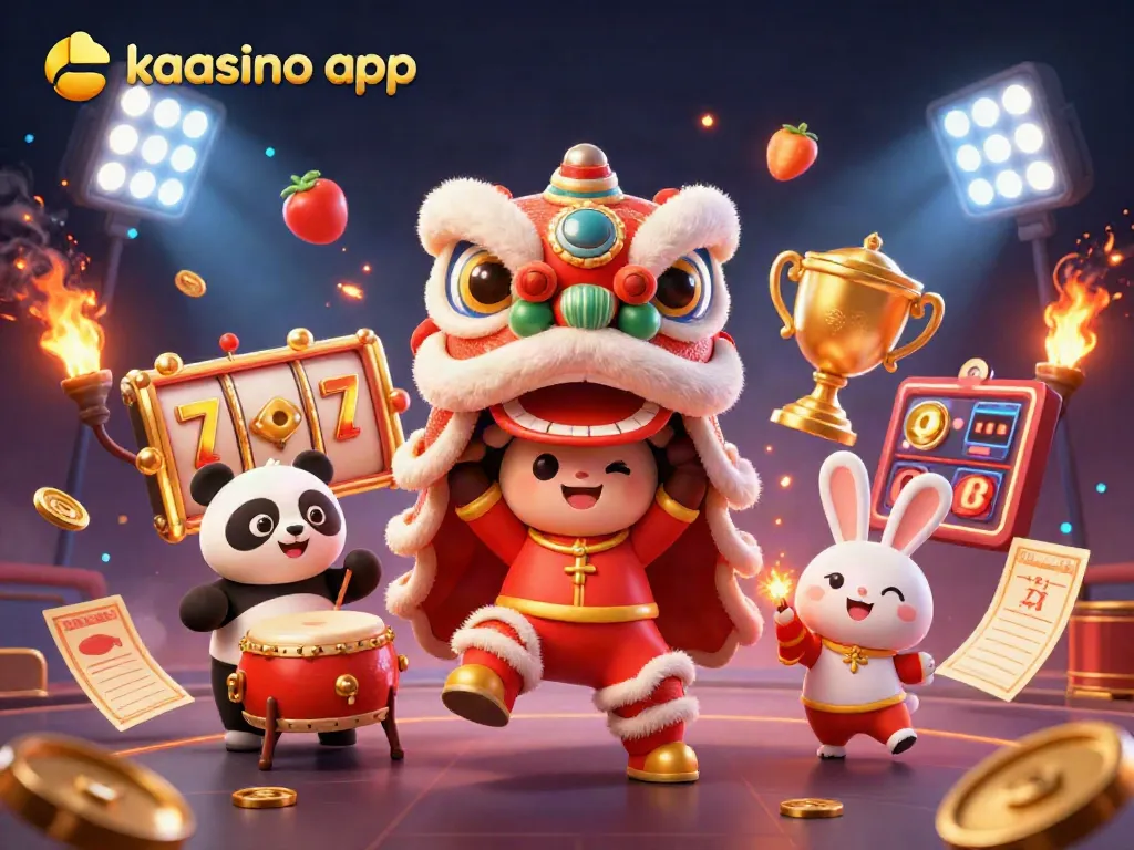 Kaasino app offers players engaging slots and casino games against a vibrant, dynamic backdrop.