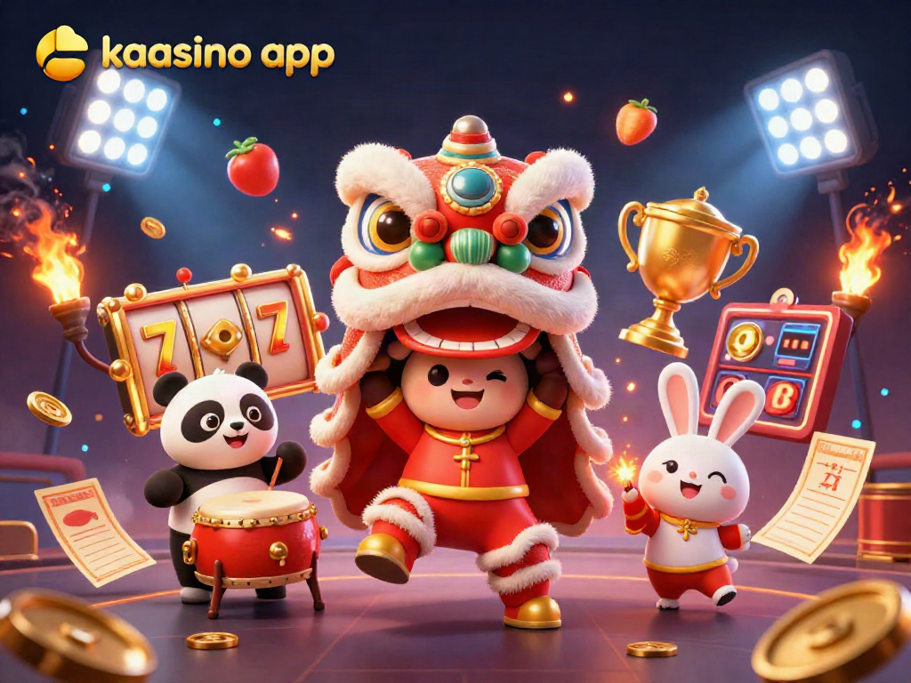 Kaasino app offers players engaging slots and casino games against a vibrant, dynamic backdrop.